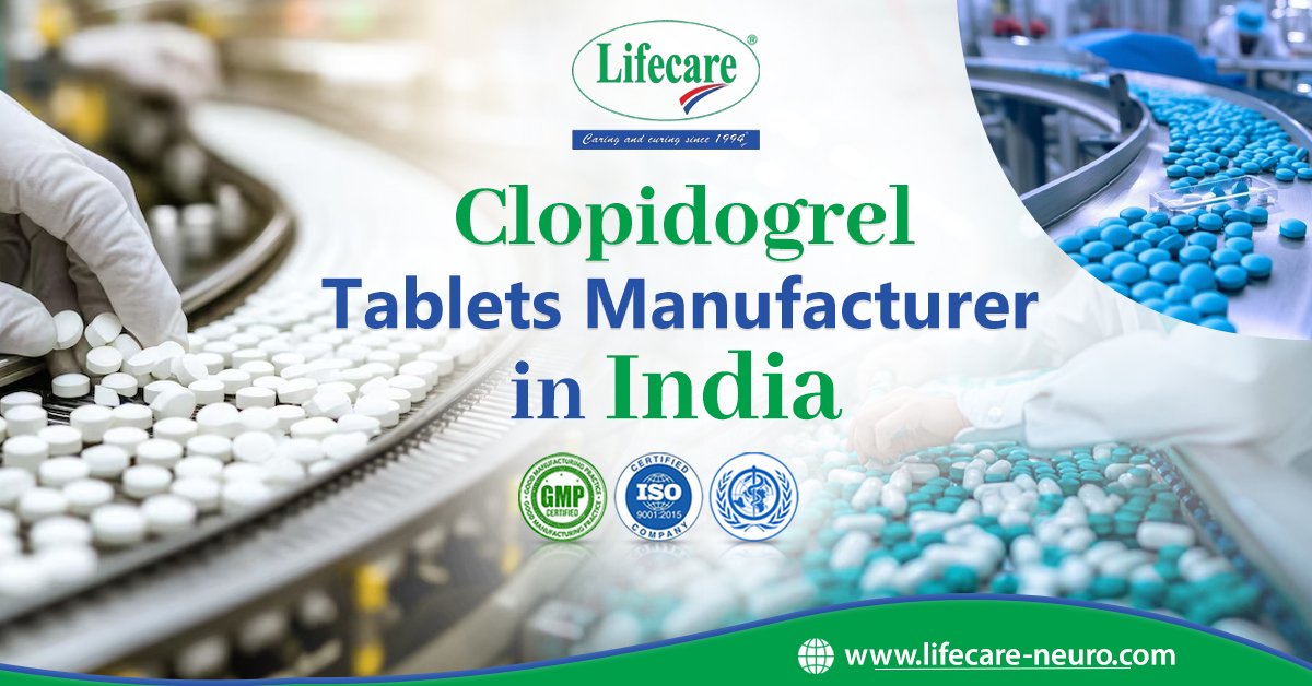 Clopidogrel 75mg Tablets Manufacturer in India | Lifecare Neuro Products Limited